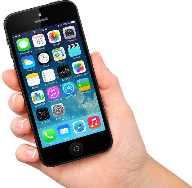 This is an image of a smartphone in a hand that can be used to contact us for more information on Proietti Softball Camps.